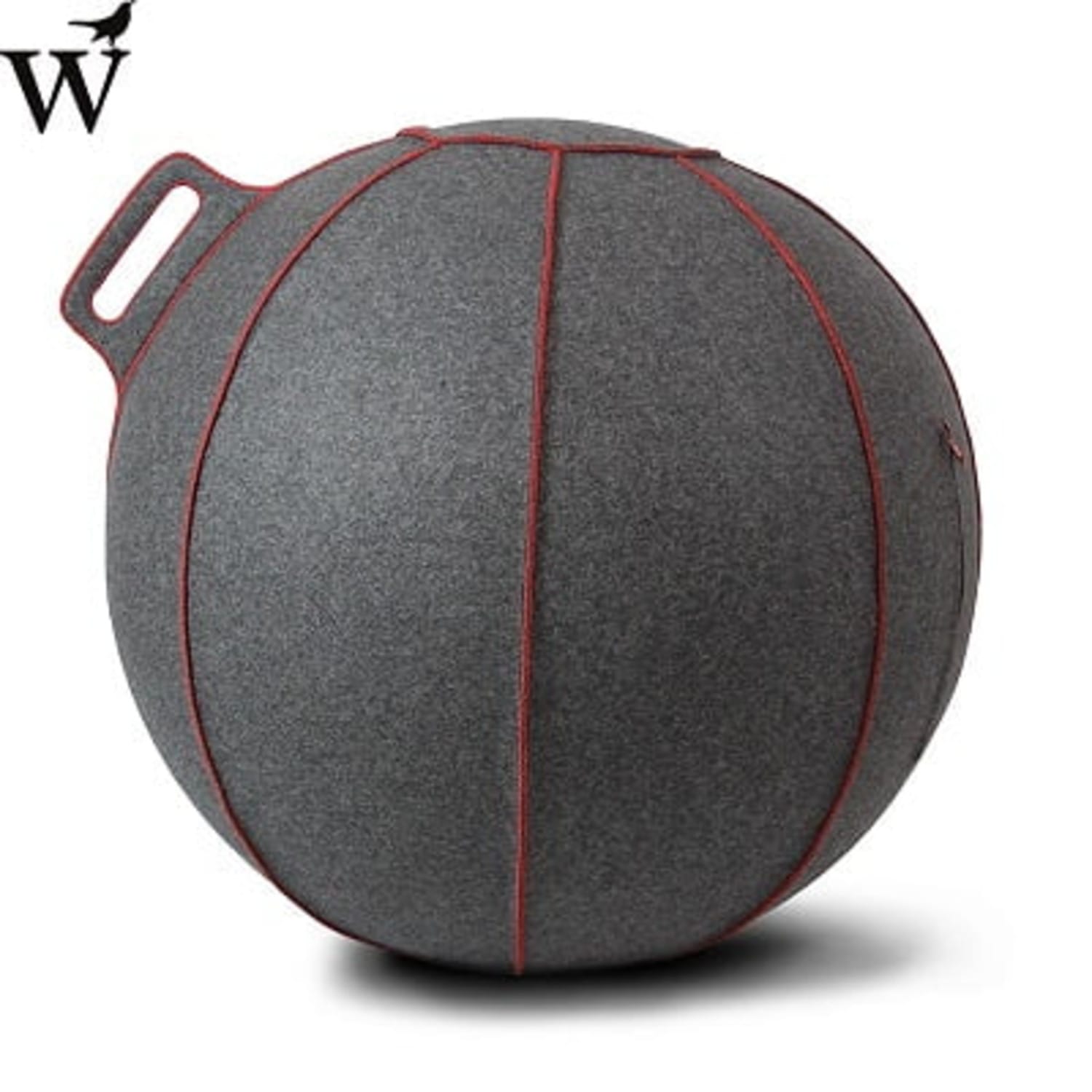 VLUV VELT ZITBAL 60-65CM Grey-Melange / Red