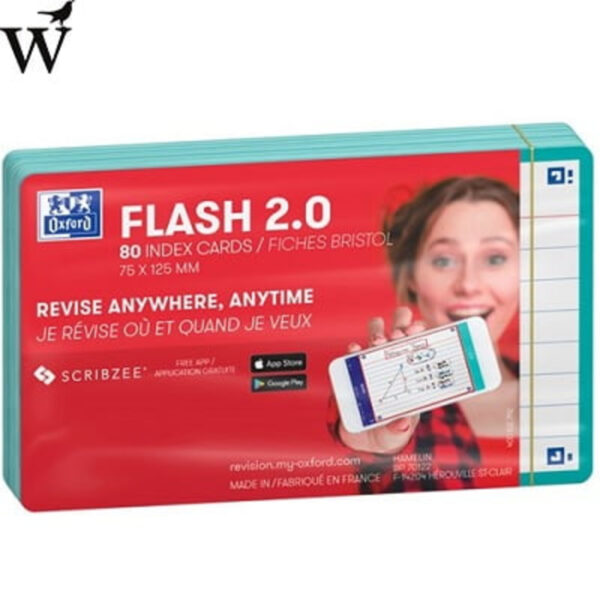 Flashcards Mint groen 75x120mm 80vel Oxford 2.0 - Afbeelding 4