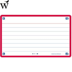 Flashcards Rood 75x120mm 80vel Oxford 2.0