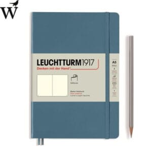Notitieboek Leuchtturm Medium Stone Blue plain soft cover A5
