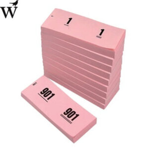 Nummerblok 42x105mm nummering 1-1000 roze 10 stuks