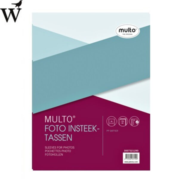 Fototas Multo 23R 10X15cm 4vakken 0.12mm 10 stuk per pak