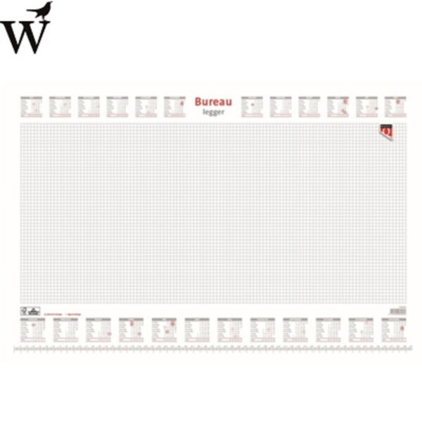 Bureau-onderlegblok Huismerk ruit 56,5X36CM  wit 2026