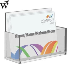 Visitekaartenbak OPUS 2 bali glashelder acryl