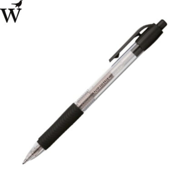 Gelschrijver gripdrukknop 0.7mm zwart Huismerk