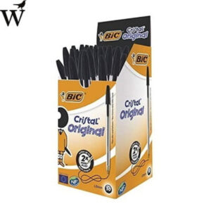 Balpen Bic Cristal zwart medium doos á 50