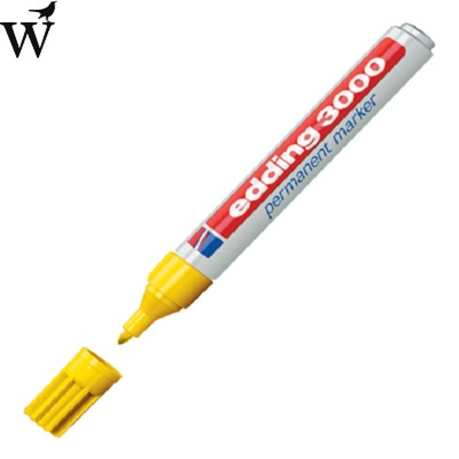 Viltstift edding 3000 rond geel 1.5-3mm