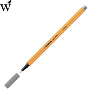 Fineliner Stabilo Point 88/96 donkergrijs
