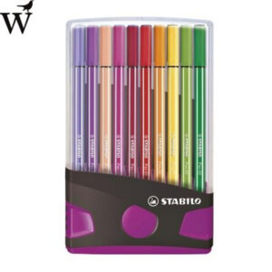 Viltstift STABILO Pen 68 ColorParade antraciet/roze à 20