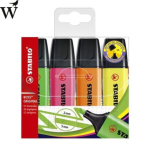 Markeerstift Stabilo Boss assorti 4stuks