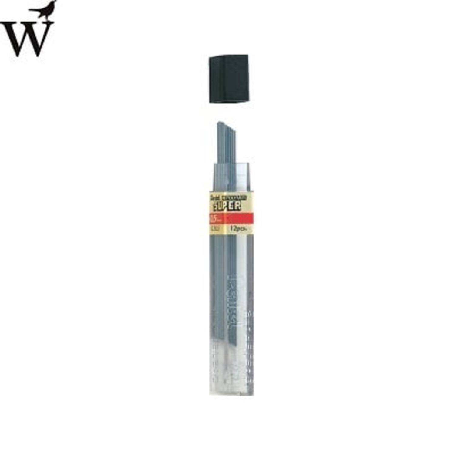 Potloodstift Pentel 0.5mm zwart per koker H