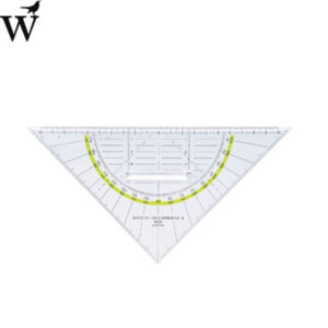 Geodriehoek Aristo 1555/2 225mm met greep transparant