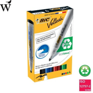 Whiteboard Viltstift Bic 1701 rond large assorti ds á 4 st.
