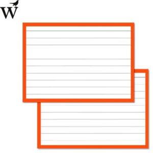 Flashcards oranje gelinieerd A7 Wolfslag