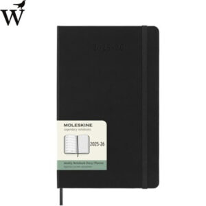 Agenda Moleskine Weekly L 18 mnd 2025/2026 hard black
