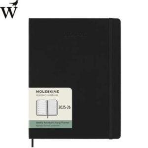Agenda Moleskine Weekly notebook XL 18m 2025/2026 hard cover
