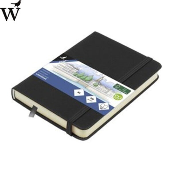 Schetsboek Kangaro A6 zwart PU hardcover 80 blad 140 grams