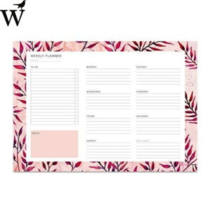 Weekly List · SUMMER LEAVES PINK