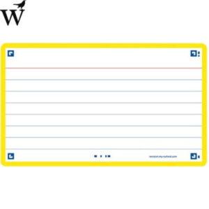 Flashcards Geel 75x120mm 80vel Oxford 2.0
