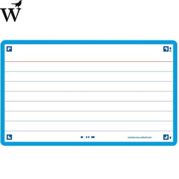 Flashcards Turquoise 75x120mm 80vel Oxford 2.0
