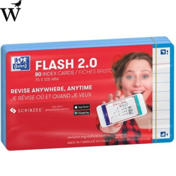 Flashcards Turquoise 75x120mm 80vel Oxford 2.0 - Afbeelding 4