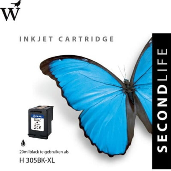 SecondLife HP 305XL zwart 20ml