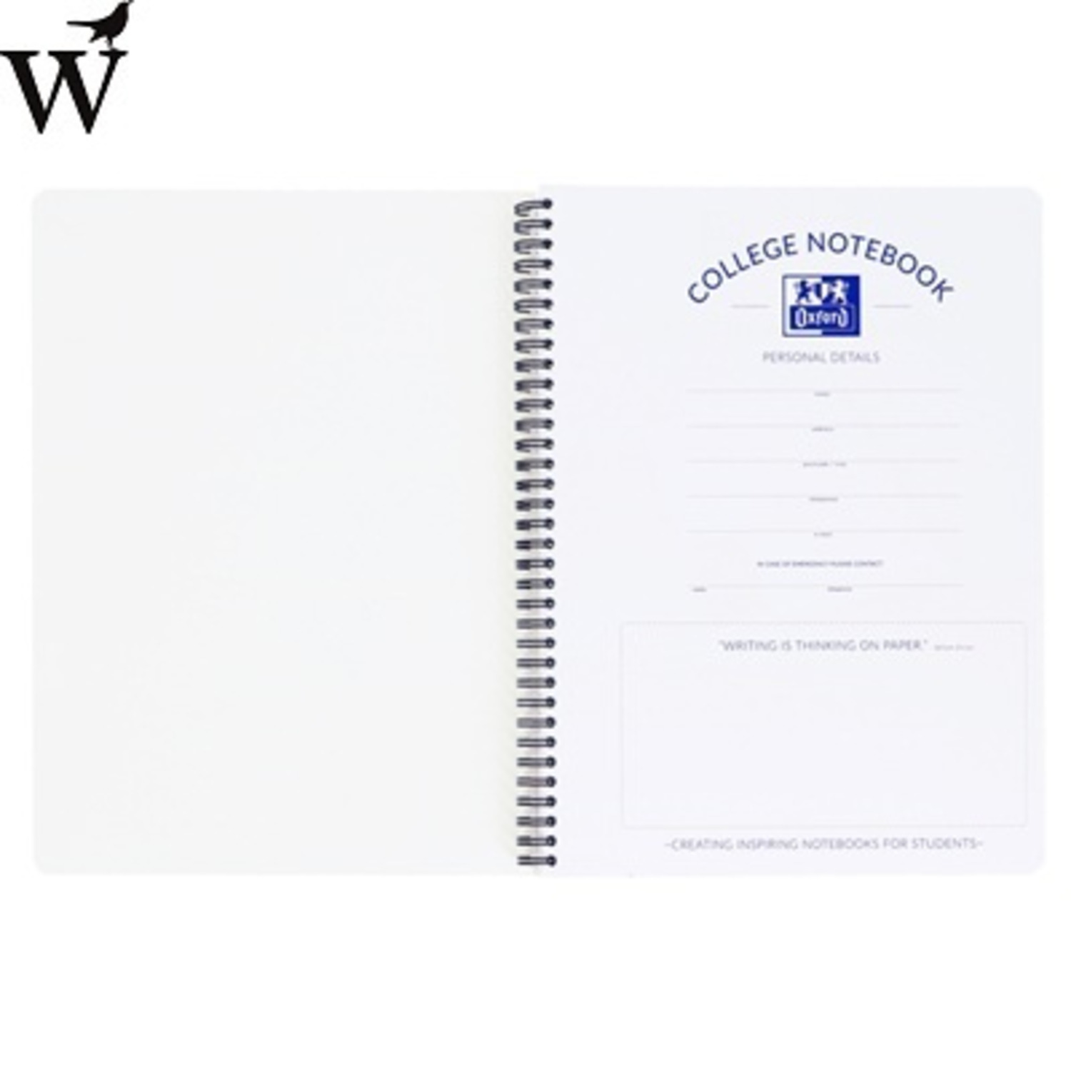 Collegeblok Oxford A4 23-gaats lijn 80vel zwart 2+1 gratis - Afbeelding 4