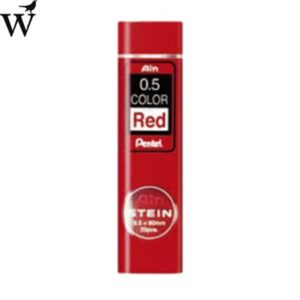 Potloodstift Pentel 0.5mm rood  koker à 20 stuks