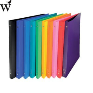 Ringband Exacompta A4 4-rings O-mech 15mm PP assorti