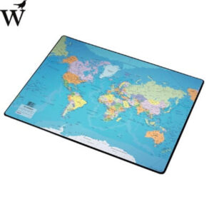 Onderlegger Esselte 40x53cm met wereldkaart Nederlands
