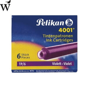 Inktpatroon Pelikan 4001 violet 6 stuk per pak