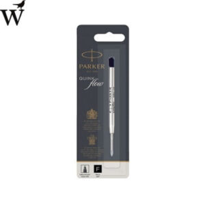 Balpenvulling Parker Quinkflow zwart fijn op blister
