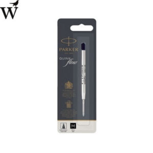 Balpenvulling Parker Quinkflow zwart medium op blister