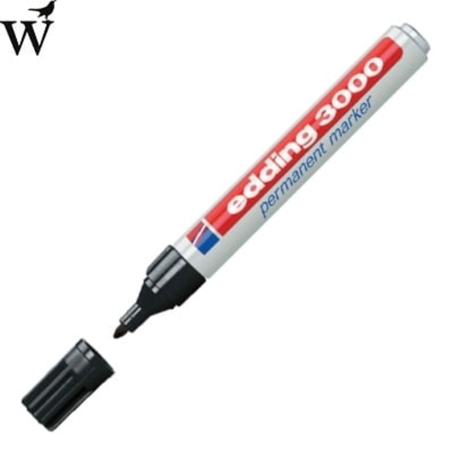 Viltstift edding 3000 rond zwart 1.5-3mm