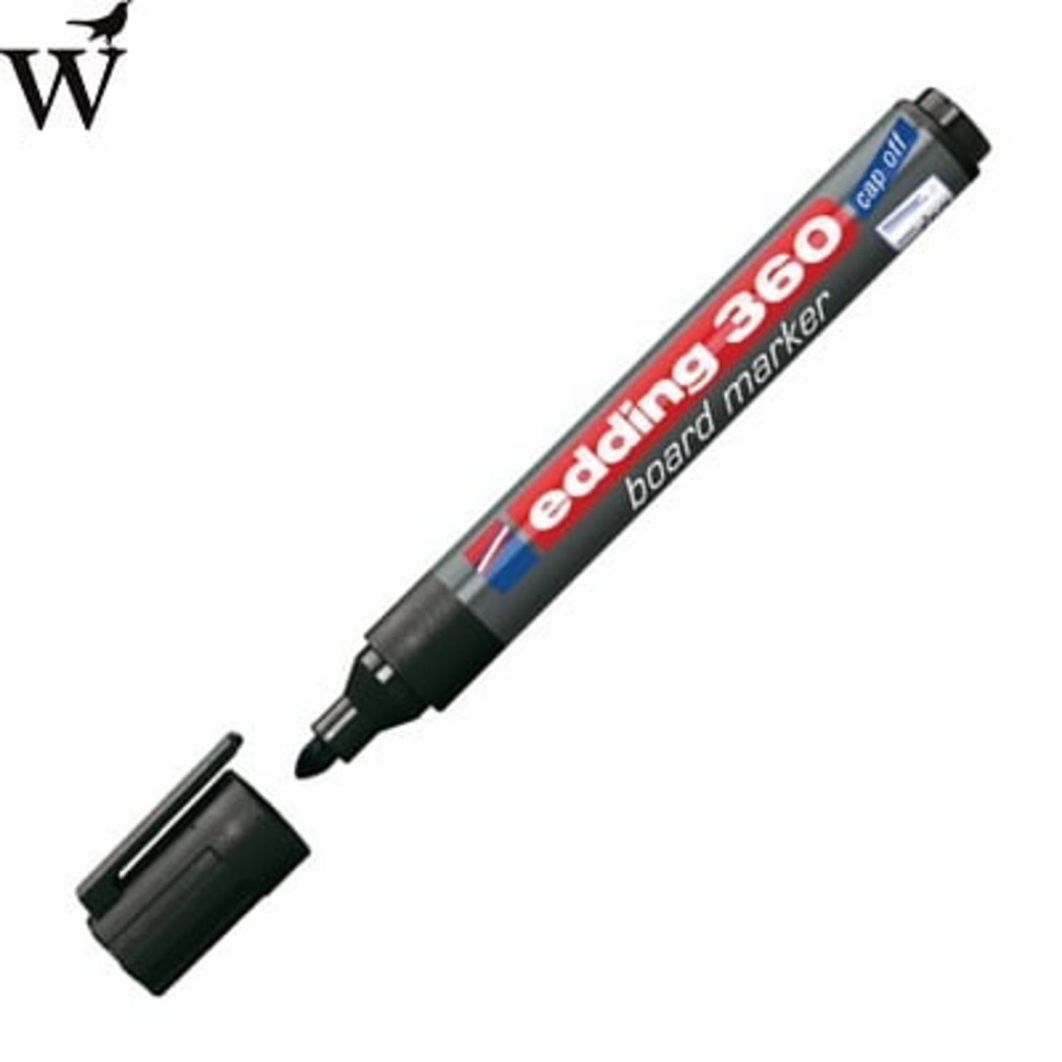 Viltstift edding 360 whiteboard rond zwart 3mm