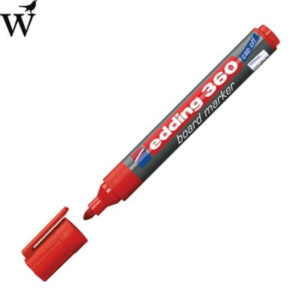 Viltstift edding 360 whiteboard rond rood 3mm