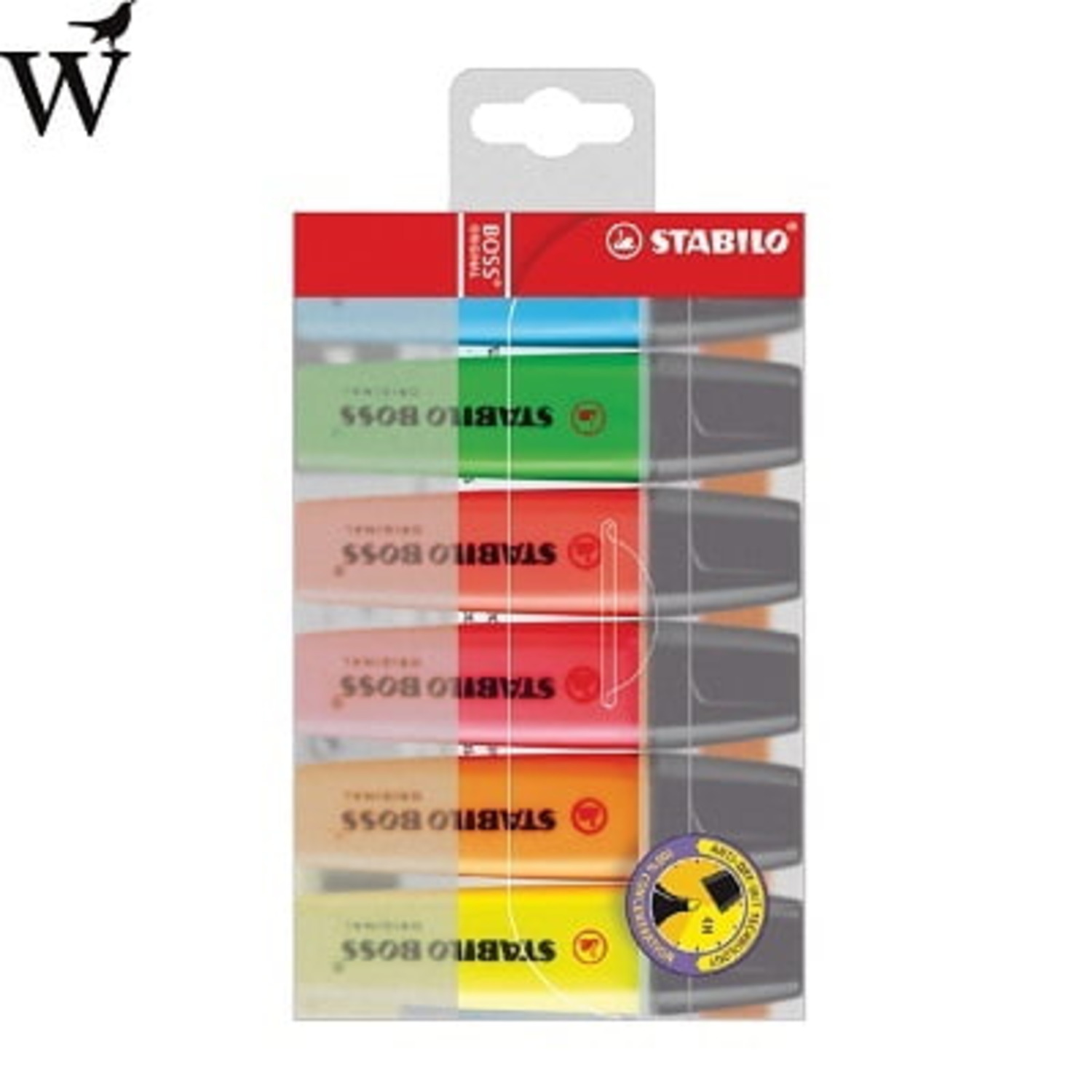 Markeerstift STABILO Boss blister à 6 stuks assorti