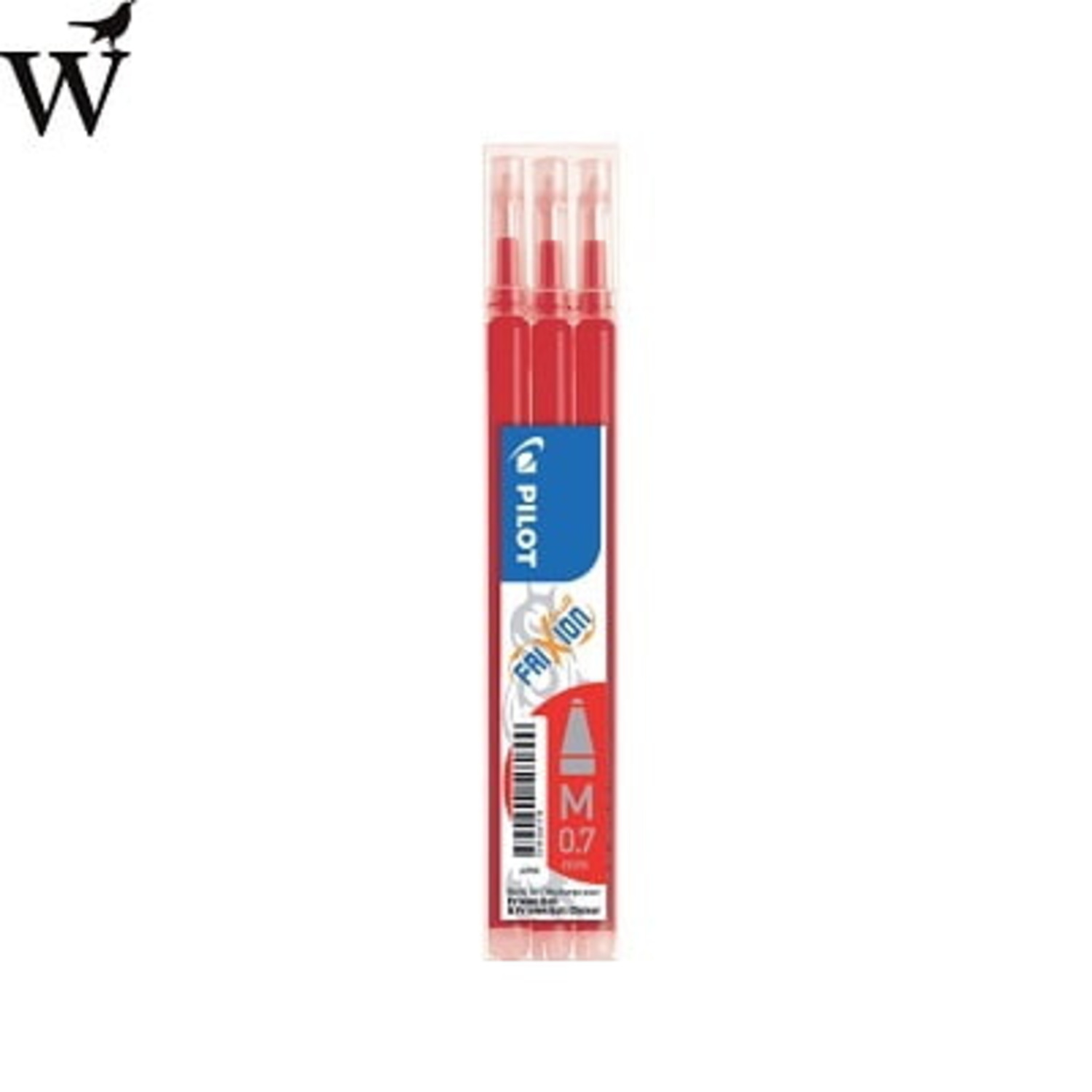 Rollerpenvulling PILOT Frixion rood 0.35mm 3 stuk per set
