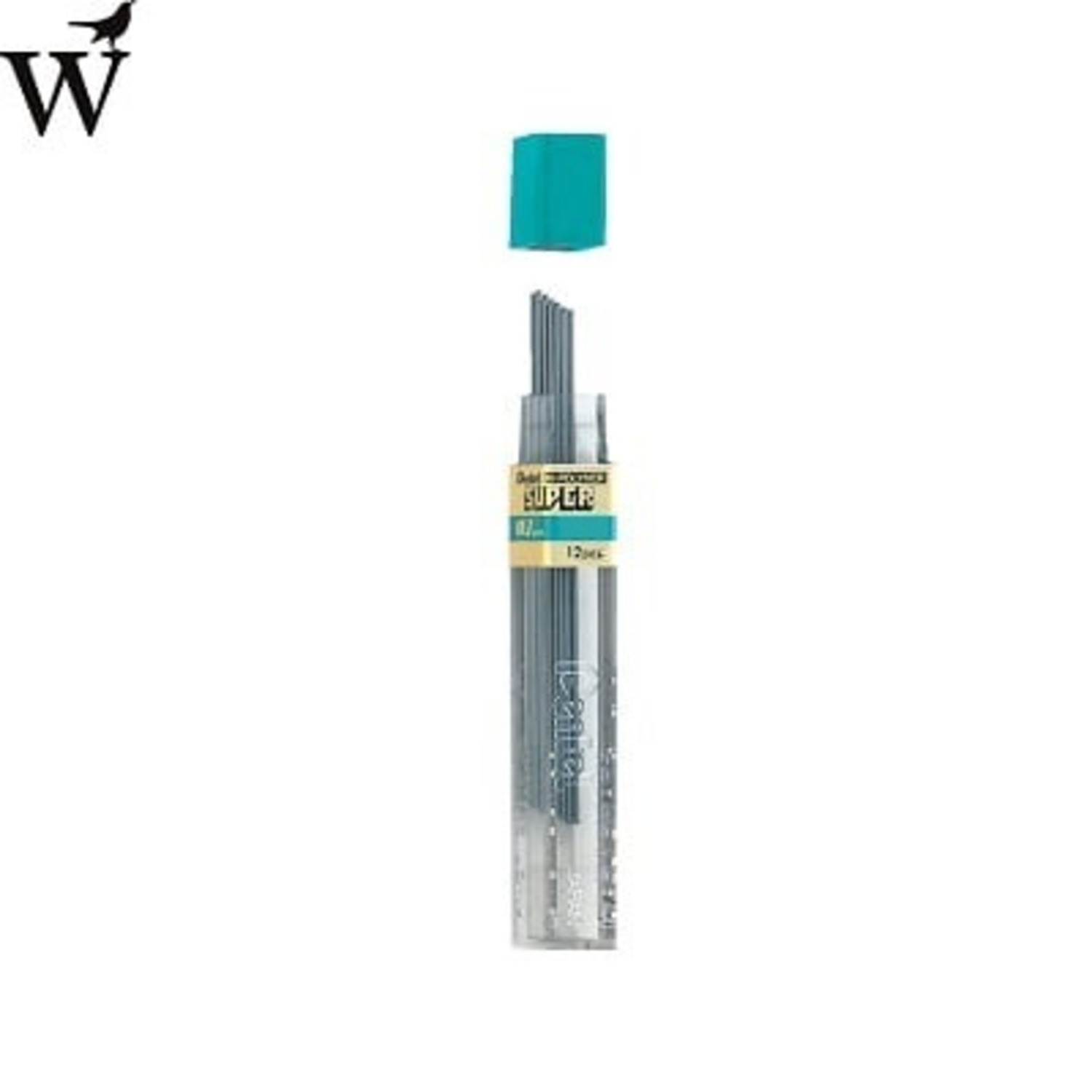 Potloodstift Pentel 0.7mm zwart per koker 2B