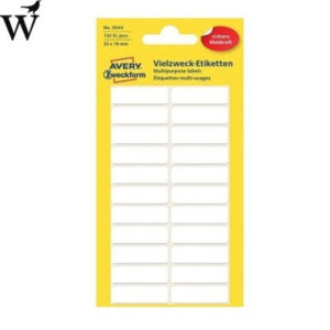 Etiket Avery Zweckform 3044 32x10mm wit 132stuks