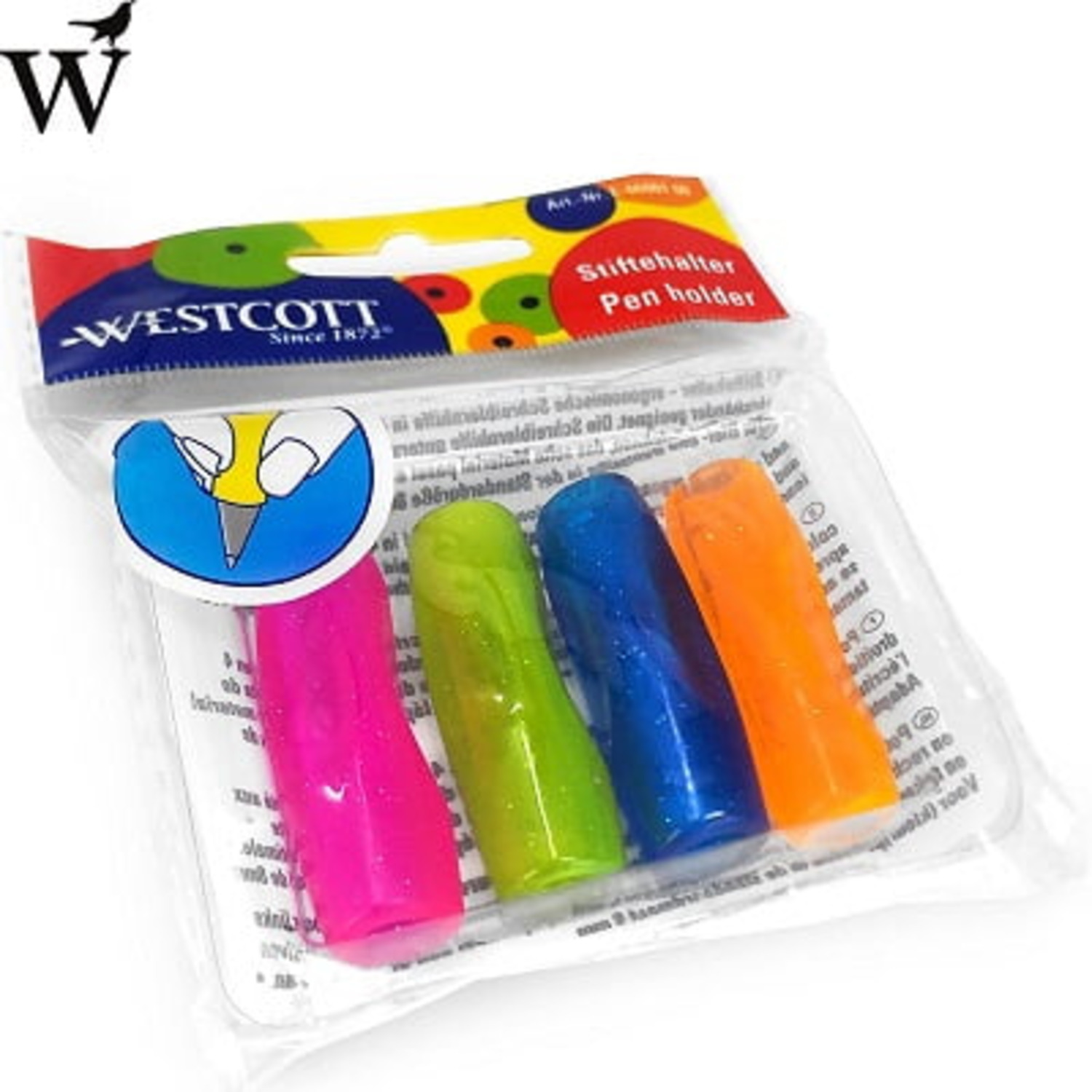 Potloodhouder Pen Grip Westcott zakje á 4 assorti