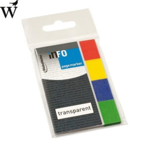 InfoNotes Page Markers 20x50mm transparant 4x40 vel