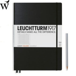 Notitieboek Leuchtturm Master Slim black squared  A4+
