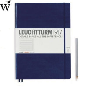 Notitieboek Leuchtturm Master Slim navy ruled A4+