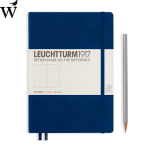 Notitieboek Leuchtturm Medium navy squared hard cover A5