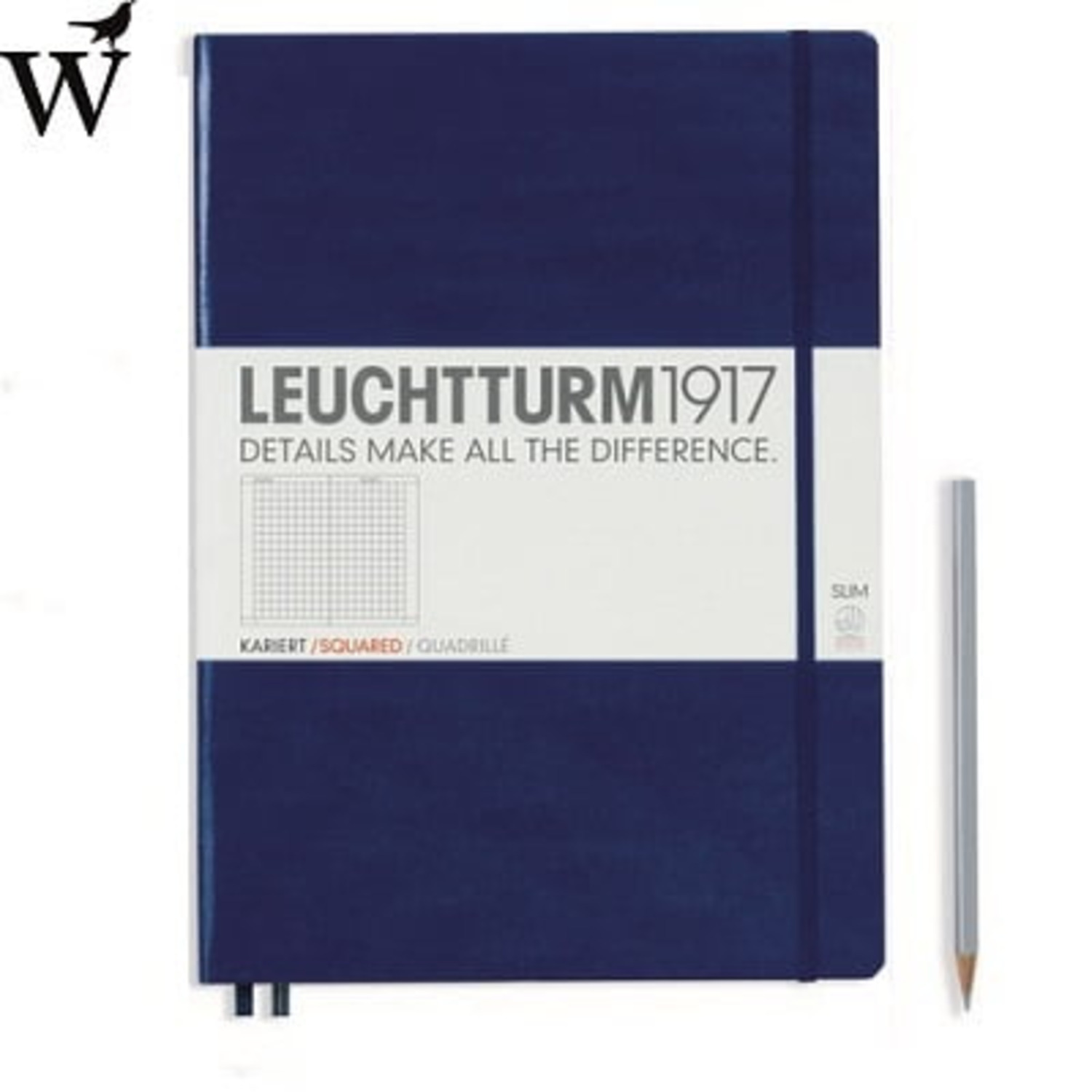 Notitieboek Leuchtturm Master Slim navy squared A4+