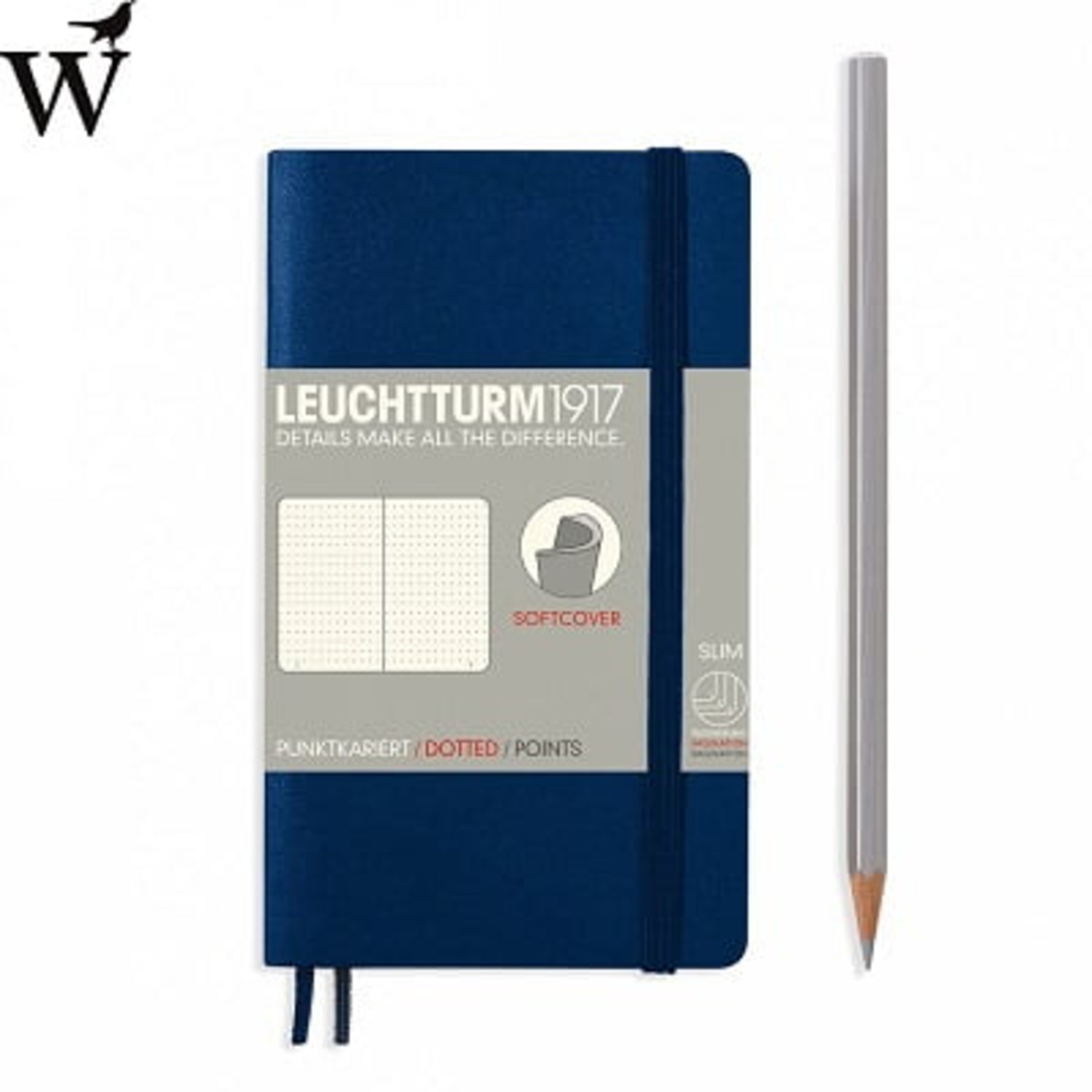 Notitieboek Leuchtturm Pocket navy dotted soft cover A6