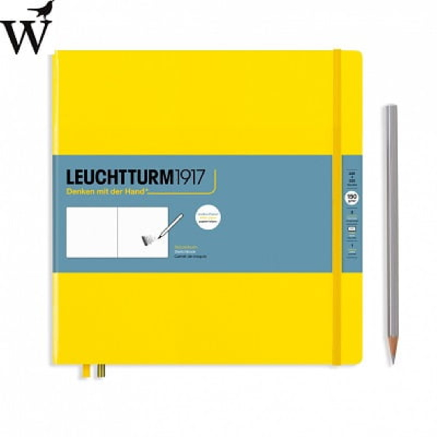 Sketch Book Leuchtturm square lemon