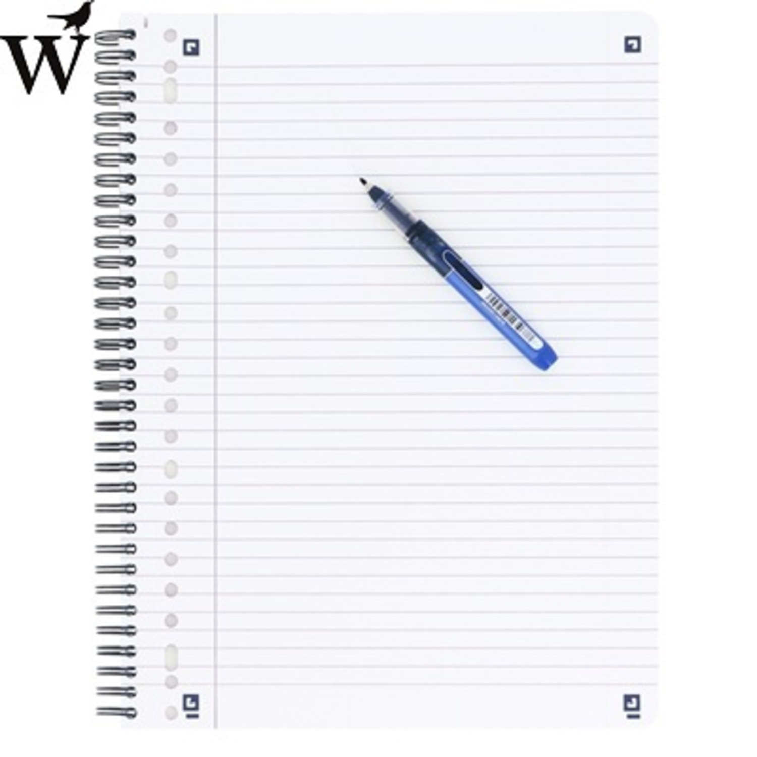 Collegeblok Oxford A4 23-gaats lijn 80vel zwart 2+1 gratis - Afbeelding 3