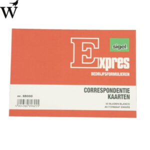 Correspondentiekaart Sigel expres A6 ivoorkarton 50 stuk